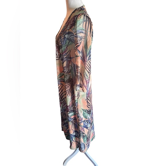 Show Me Your Mumu Karmyn Cape Palm Funday Duster Sz S - Picture 3 of 5